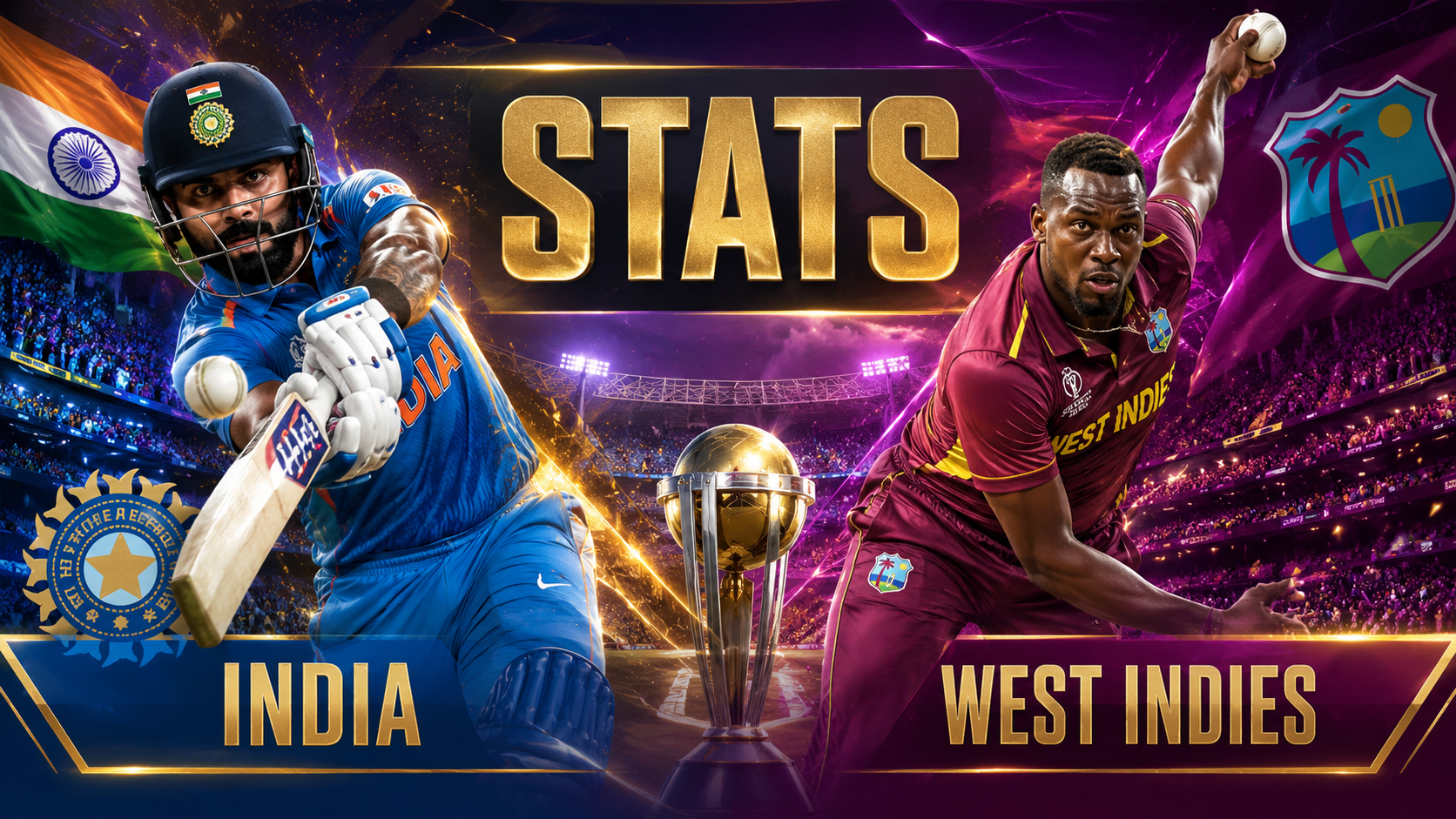 India National Cricket Team Vs West Indies Cricket Team Stats